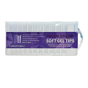 Soft Gel Tips Postiça Curvatura C Helen Color 240 Un
