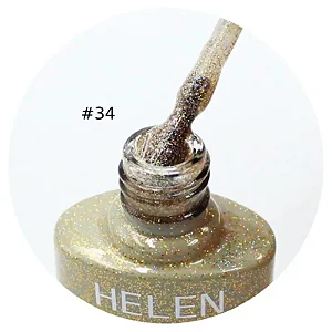 Esmalte Em Gel Helen Color Glitter Lilás #33