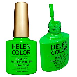 Esmalte Em Gel Helen Color Verde Neon #173