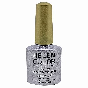 Esmalte Em Gel Helen Color glitter Prata #10