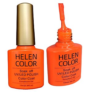 Esmalte Em Gel Helen Color 10 ml 162  laranja neon