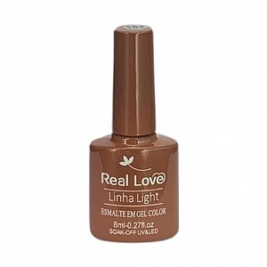 esmalte em gel real love 038 marrom