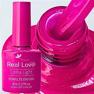 esmalte em gel real love 8ml 044 rosa pink