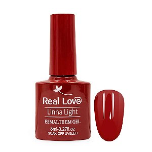 esmalte em gel real love 8ml 49 vermelho