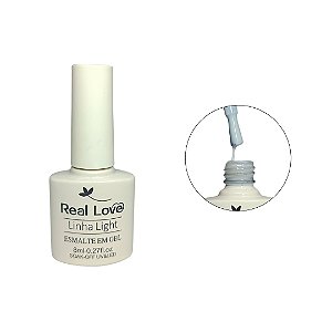 esmalte em gel real lova 8ml 001 branco renda