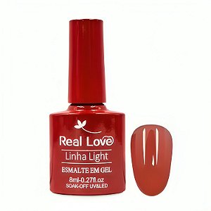 esmalte em gel real love 8ml 050 vermelho