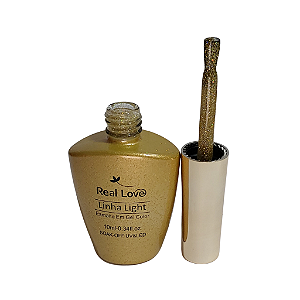 esmalte em gel real love 10ml 006 dourado