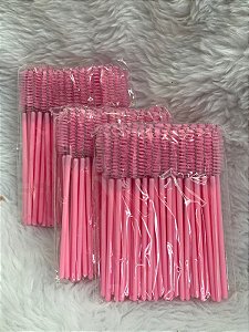 kit escovinhas para cilios com 50 pçs