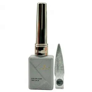 esmalte em gel dafu 10ml m077prata glitter