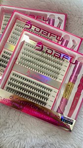 kit completo para cilios cola bond e pinça 12p+20p-0.1 d9-14mix dafu