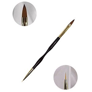 pincel duplo fino e arilico real love