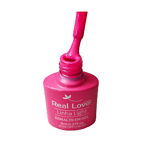 esmalte em gel real love 8ml rosa 025