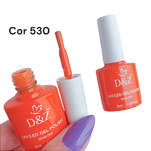 esmalte em gel d&Z 530 laranja