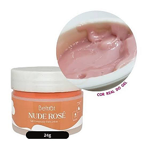 gel de unha beltrat nude rosé construtor 14g