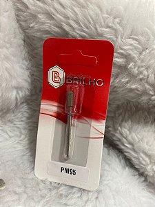 PONTA DIAMANTADA CILINDRICA TOPO ARREDONDADO PM95