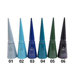 Esmalte em Gel 12ml D&Z Coleção Luxo azul Unidade