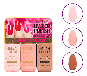 kit esmaltes helen color 3 unidades 21ml