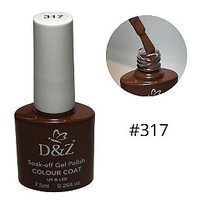 esmalte em gel D&Z 317 marrom