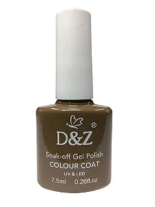 Esmalte Em Gel D&Z uv/gel 607 glitter dourado e marrom