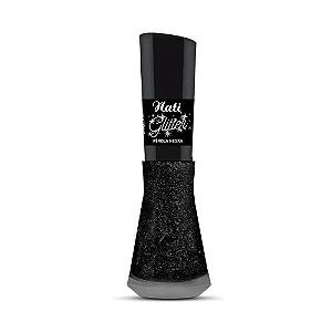esmalte nati glitter pérola negra 8mlç