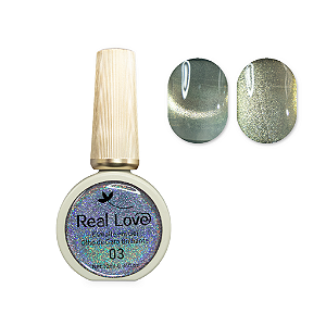 Esmalte em Gel Olho de Gato Real Love 10ml Linha Light 03
