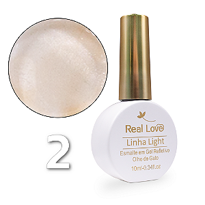 Esmalte em Gel Olho de Gato Real Love 10ml Linha Light 02