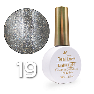 Esmalte em Gel Olho de Gato Real Love 10ml Linha Light 19