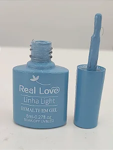 Esmalte em Gel Real Love Linha Light p132 Azul