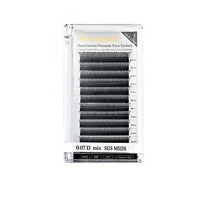 Cílios Nagaraku Premade Fans Eyelash 0.07D Mix SGS MSDS