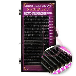 Cilios Nagaraku Mix 0.12DD Fio a Fio Para Extensão 7-15mm