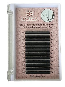 cílios fio a fio real love 3d clover volume lash 3d com nf