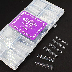 helen color nail tips extralonga balerina tranparente 240