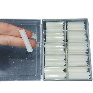tips extra longa sorriso leitosa 100 unhas