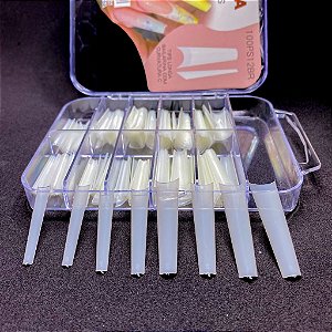 tips bailarina ponta extra longa leitosa 120pcs nail