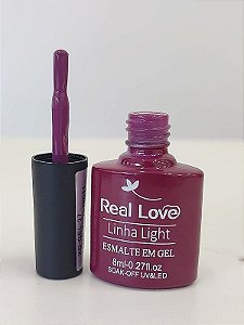 Esmalte em Gel Real Love Linha Light p107 roxo escuro