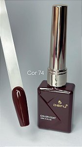 Esmalte em gel dafu Color Coat 10ml m074 marrom