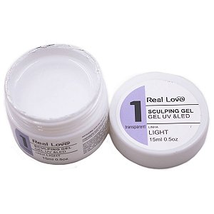 Gel para Unhas Sculpting Transparent 1 Gel 15ml - Real Love
