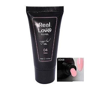 polygel real love crystal 04 gel 30ml alongamento