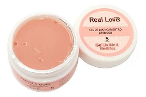 gel de unha real love cremoso 5 nude 15ml alongamento