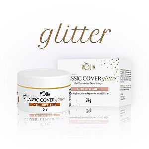 GEL CLASSIC GLITTER COVER 24G  volia unhas em gel