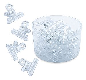 Kit 24 Presilhas Transparentes Curvatura C Unha Gel plástico