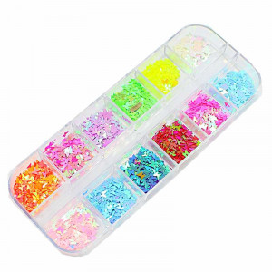 MIX DE BORBOLETA COM 12 CORES PARA ENCAPSULAMENTO decoração