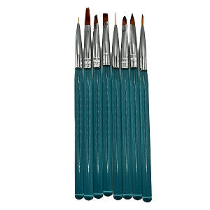 kit 8 pincéis de unha lingua de gato acrilico decoração nail