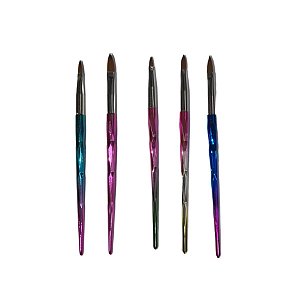 Kit 5 Pincel para Unhas Decoração Acrilico Profissional
