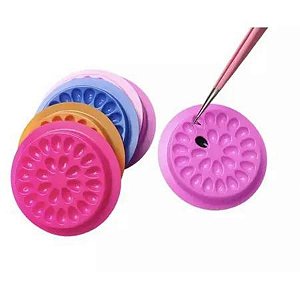 Kit 50 Suporte Flor Porta Cola Extensão Cílios 50 unidade