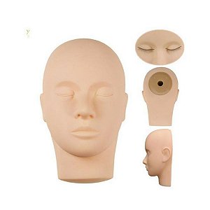 CABEÇA DE TREINO MANEQUIM MICROPIGMENTAÇÃO CÍLIOS