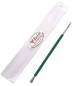Espatulas Bastão de inox com silicone isis cutelaria Verde