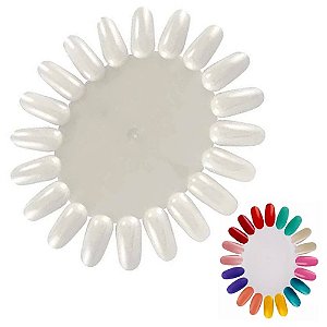 Expositor de unhas oval para unhas gel esmalte