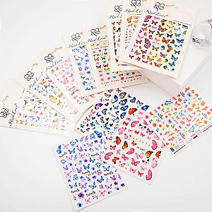 adesivo borboleta 3d real love