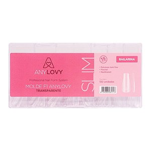 Molde f1 slim bailarina Anylovy transparente zero milímetro 150pcs
